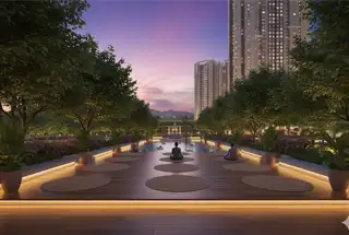 Yoga and Meditation Deck at Runwal The Central Park